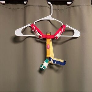 NWOT PETHROOM x Wiggle Wiggle Colorblock Dog Harness Size L Korean Brand
